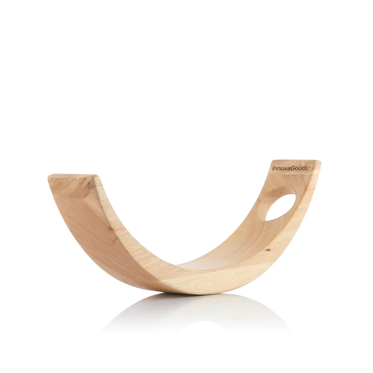 Floating Wooden Rubberwood Wine Bottle Holder