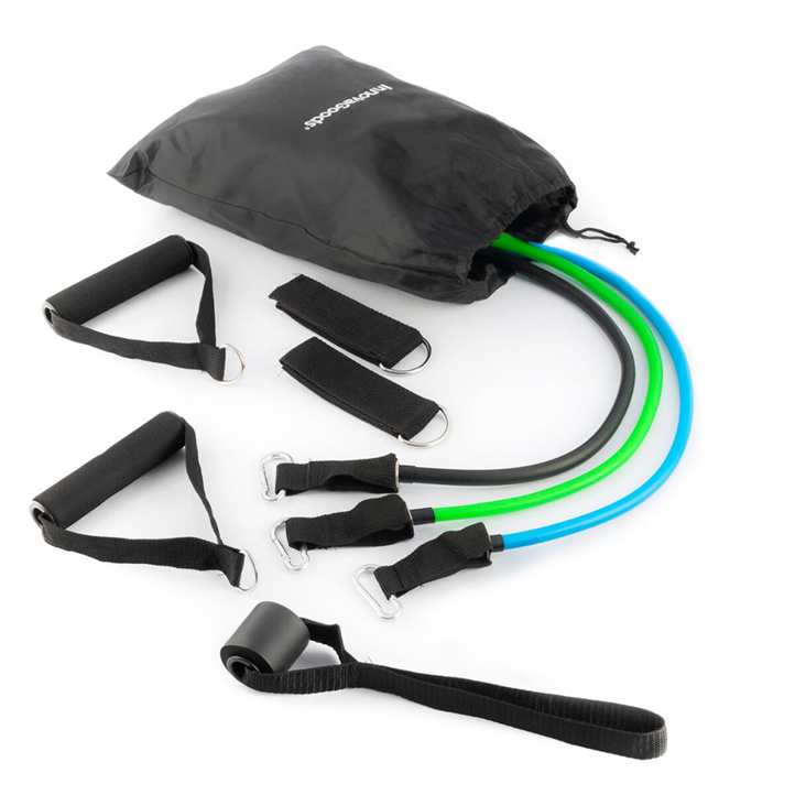 InnovaGoods Resistance Bands Set With Guide Tribainer (Pack Of 3)