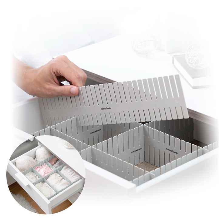InnovaGoods Adjustable Drawer Organiser Condor 16 Units