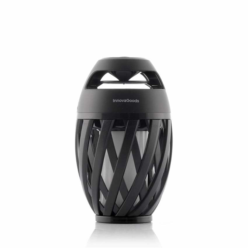 InnovaGoods Wireless Speaker Flame LED Lamp Spekkle