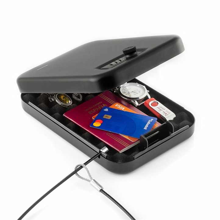 InnovaGoods Portable Safe Box Security Cable Prisaven