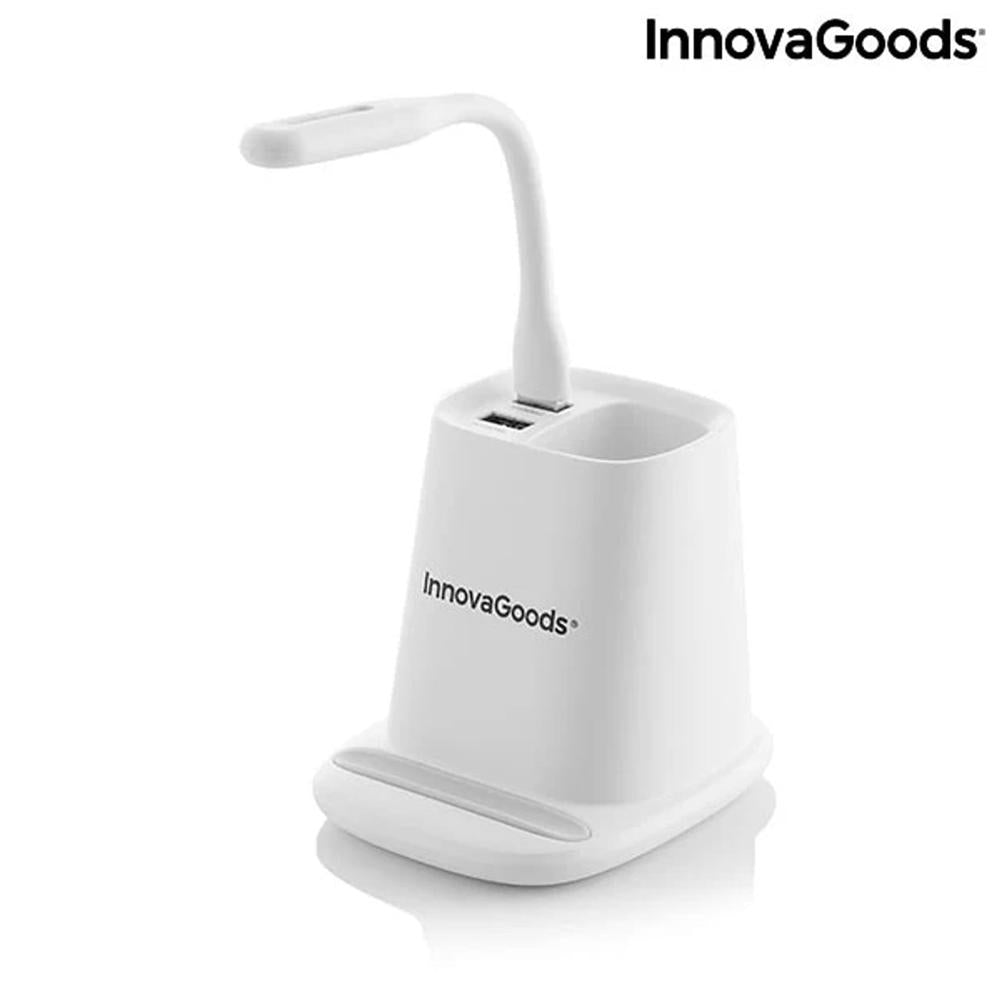 InnovaGoods Wireless Phone Charger DesKing 5-in-1