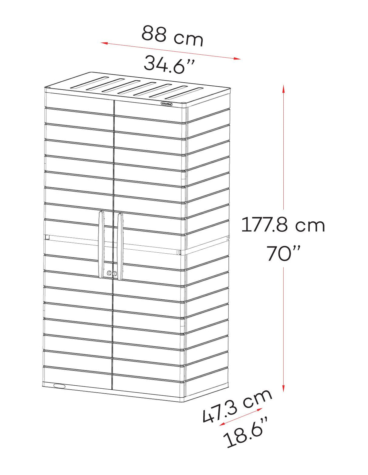 Duramax Cedargrain Plastic Vertical Storage Cabinet Grey Storage & Organization Duramax Cedargrain Plastic Vertical Storage Cabinet Grey Duramax Cedargrain Plastic Vertical Storage Cabinet Grey Duramax