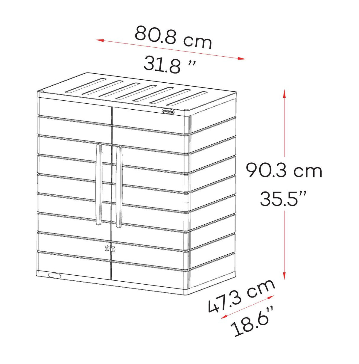 Duramax Cedargrain Plastic Vertical Storage Cabinet Grey Storage & Organization Duramax Cedargrain Plastic Vertical Storage Cabinet Grey Duramax Cedargrain Plastic Vertical Storage Cabinet Grey Duramax