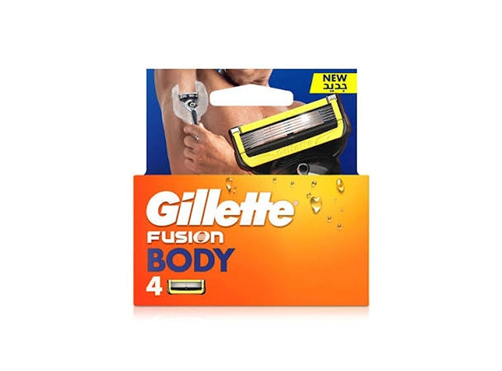 Gillette Fusion Body Refills 4 Pieces
