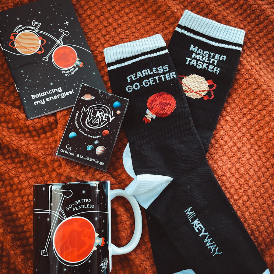 Venus & Mars Socks - Milkey Way Collection