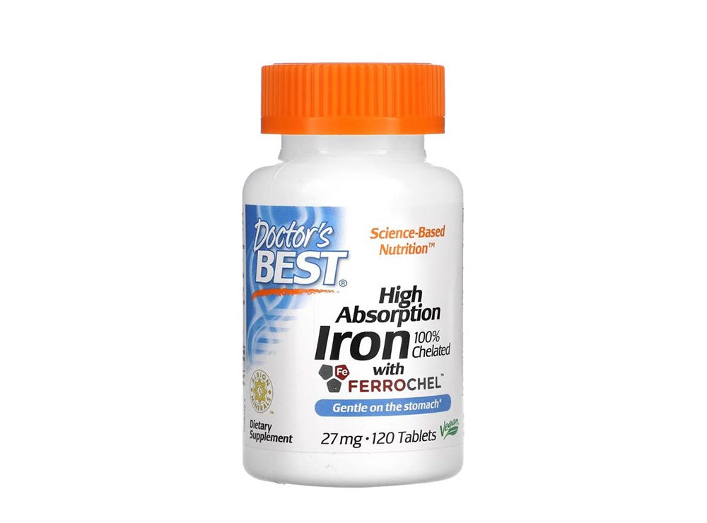 Doctors Best High Absorption Iron 120 Tablets