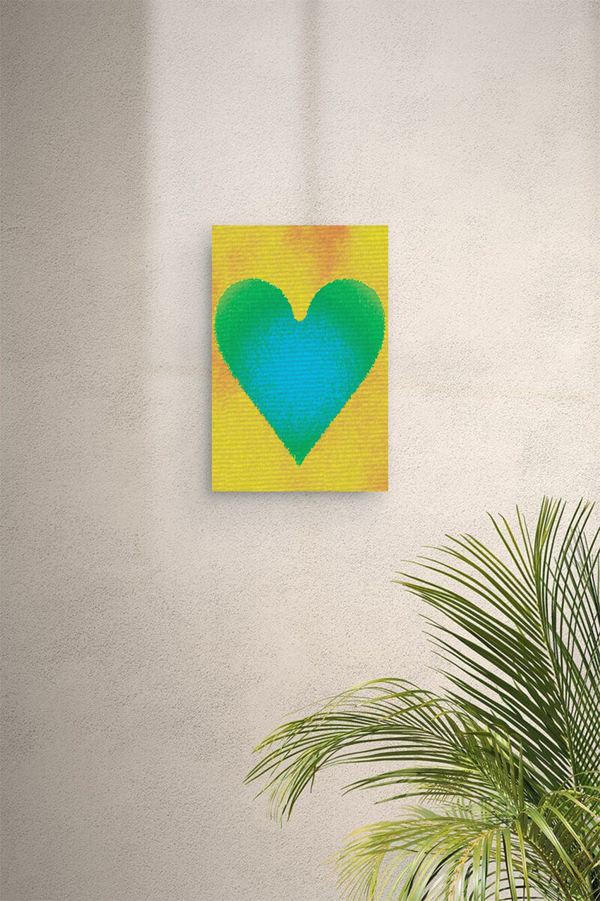 Island Heart Digital Print Canvas