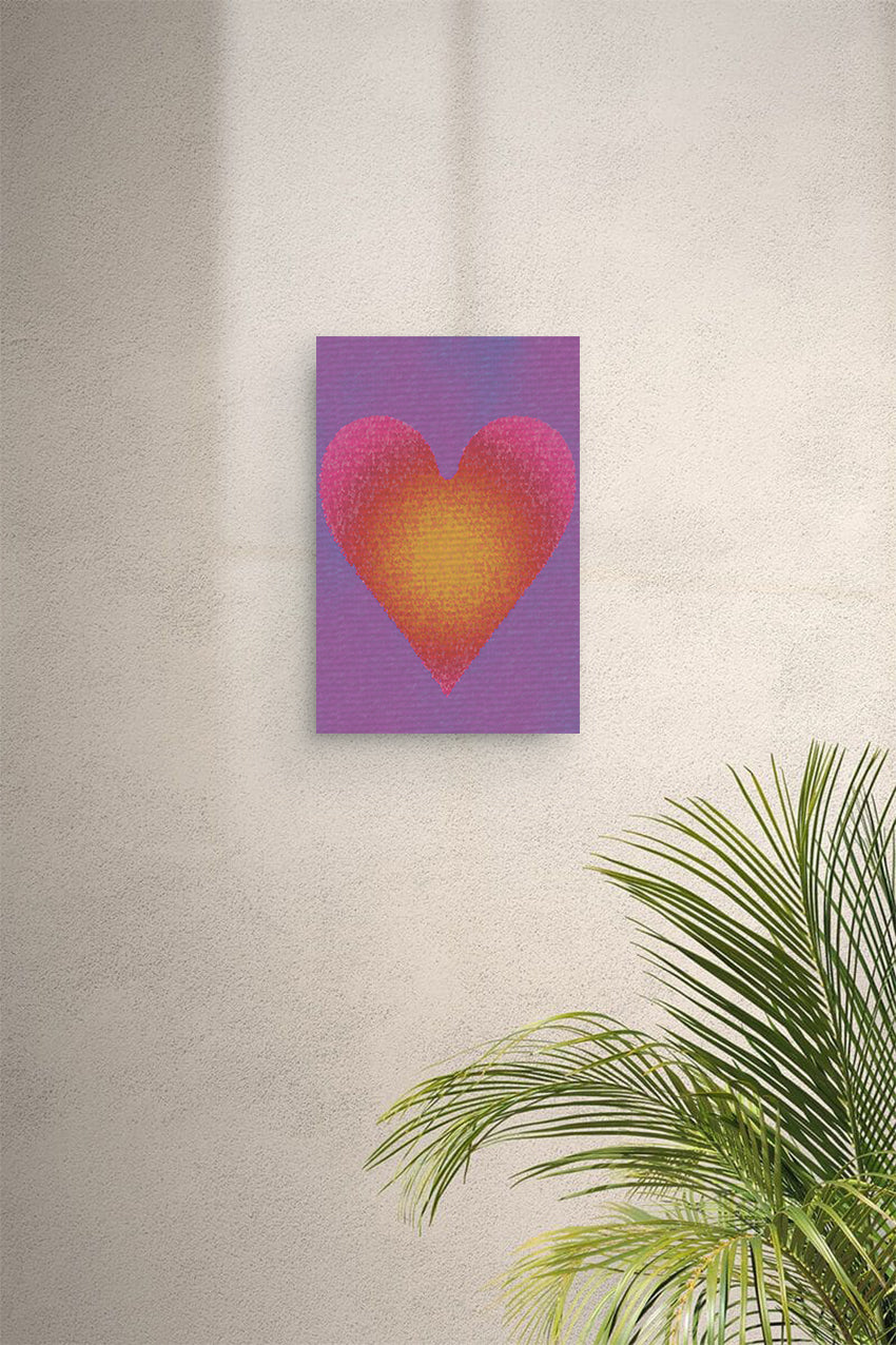 Purple Heart Digital Print Canvas