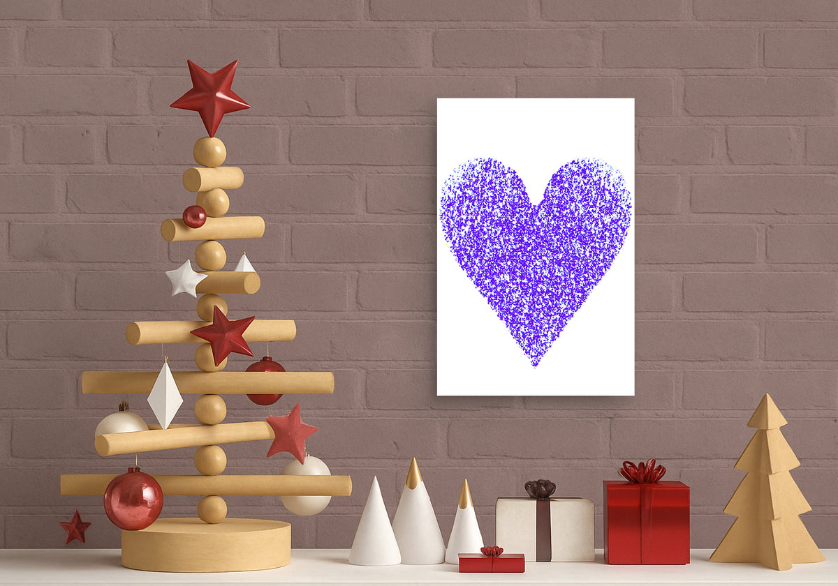 Purple Heart Digital Print Canvas