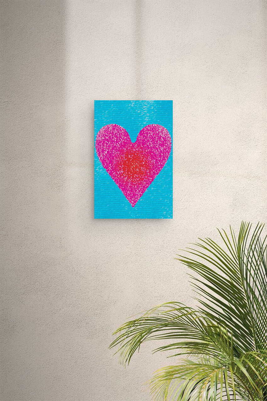 Sky Heart Digital Print Canvas