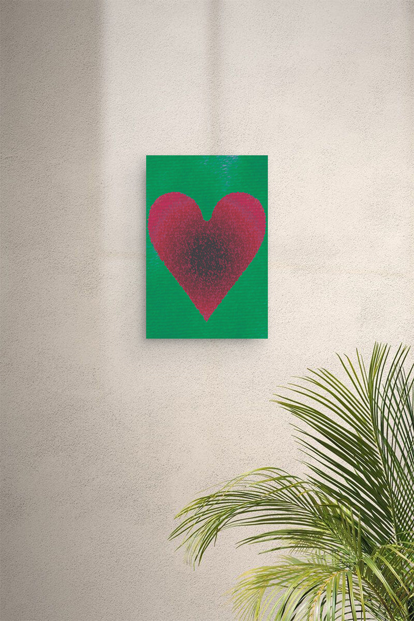 Watermelon Heart Digital Print Canvas