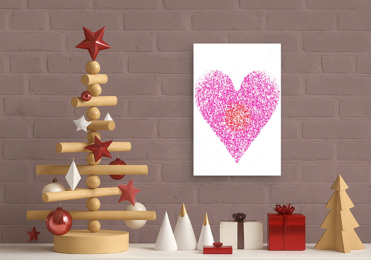 Heart Spread Digital Print Canvas