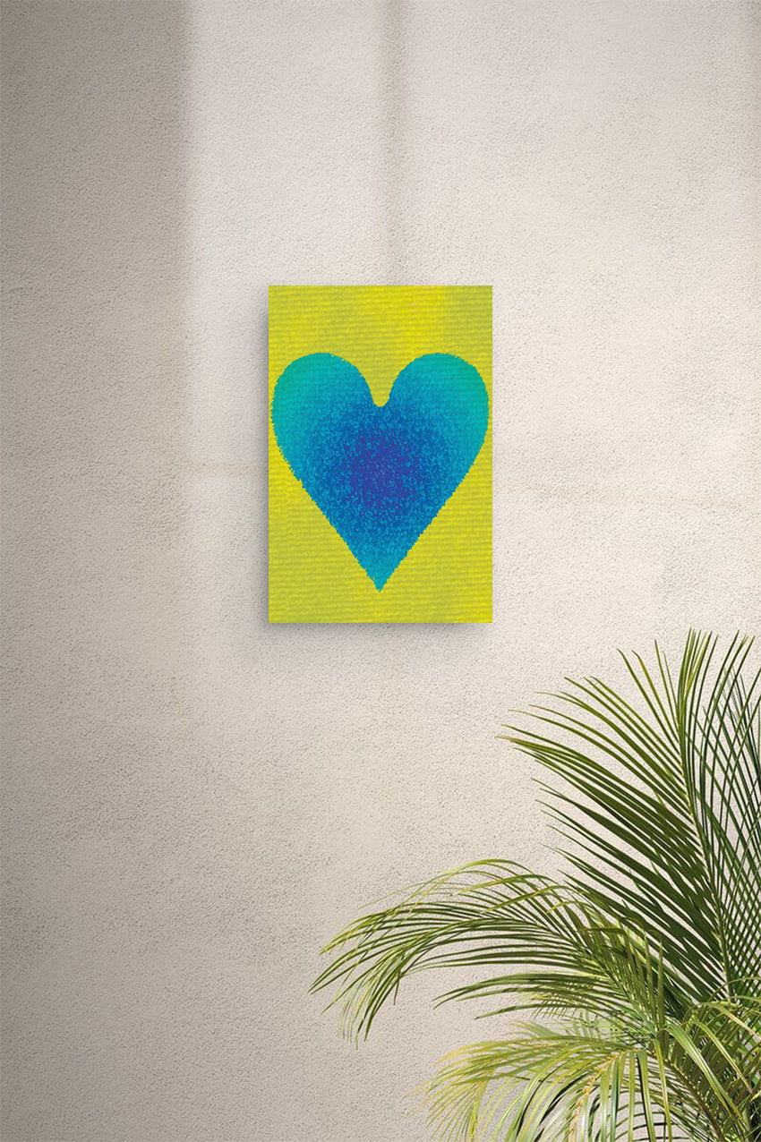 Sea Heart Digital Print Canvas