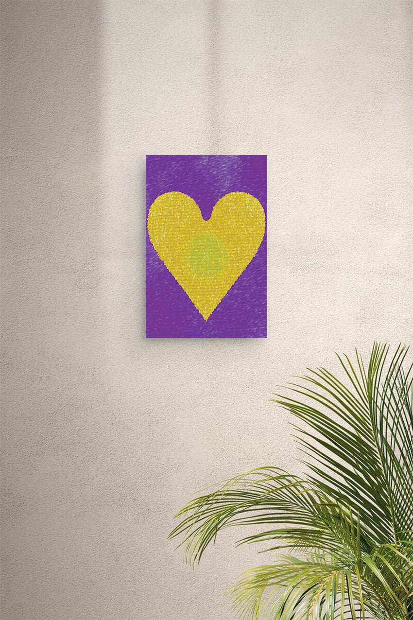 Yolk Heart Digital Print Canvas