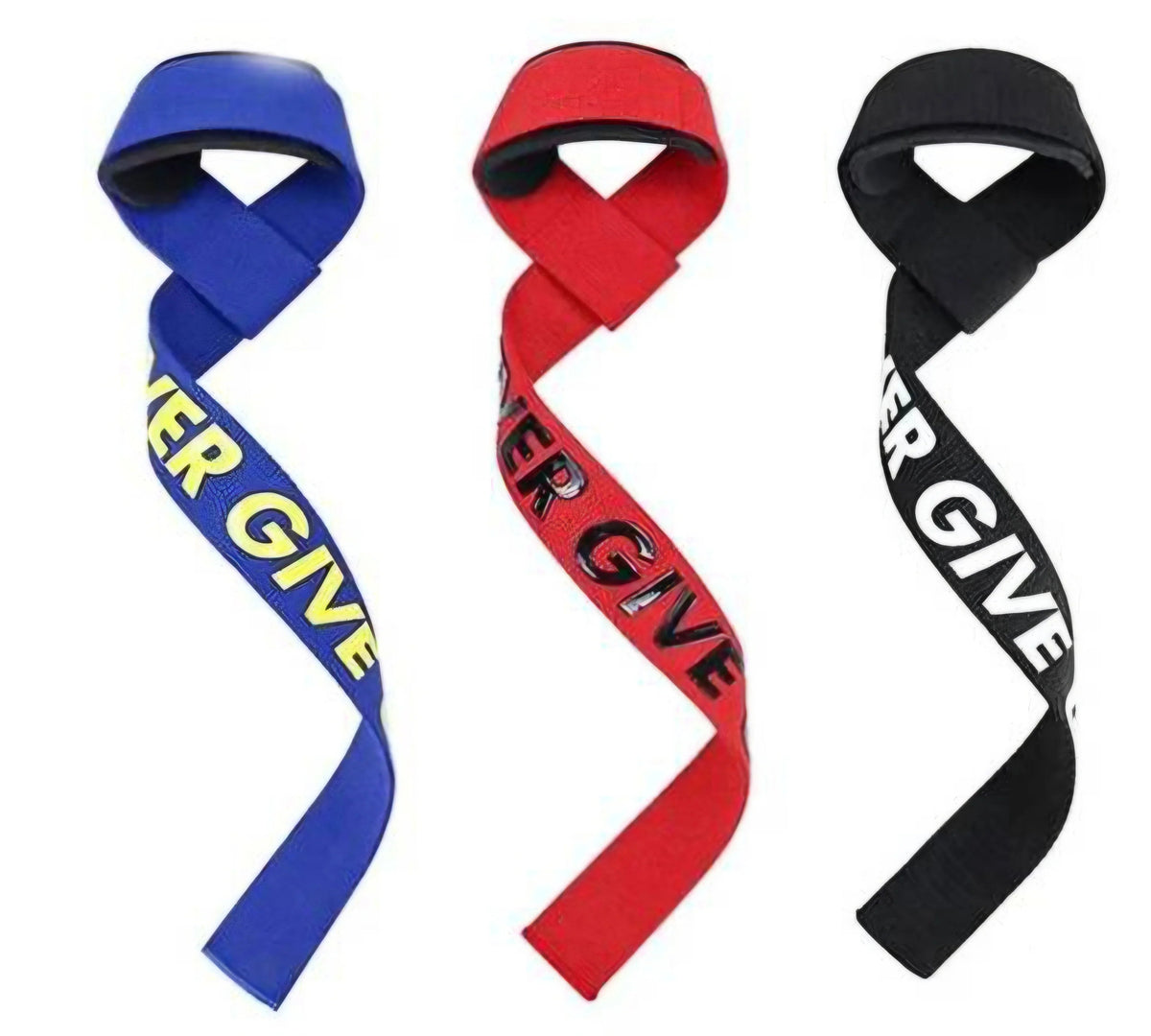 Weight lifting straps for grip support during gym training