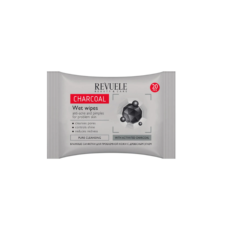 Revuele Charcoal Anti-Acne Wet Wipes