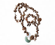 Coastal Artisan Seashell Necklace and Bracelet Set
