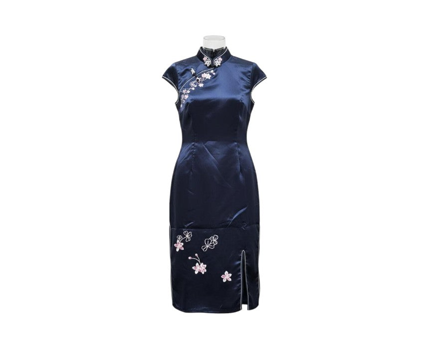Short Chinese Satin Dress