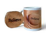 Believe Mug Coaster Set