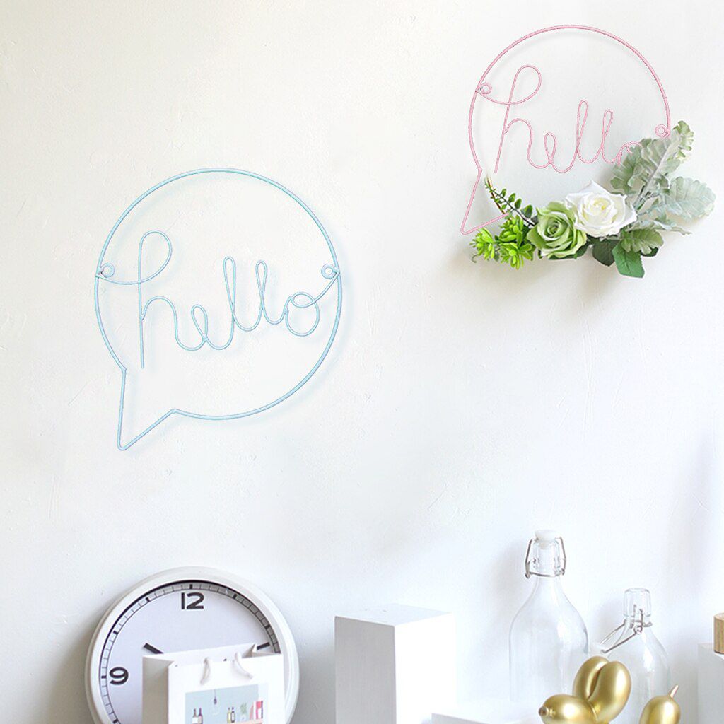 "Hello" Metal sign
