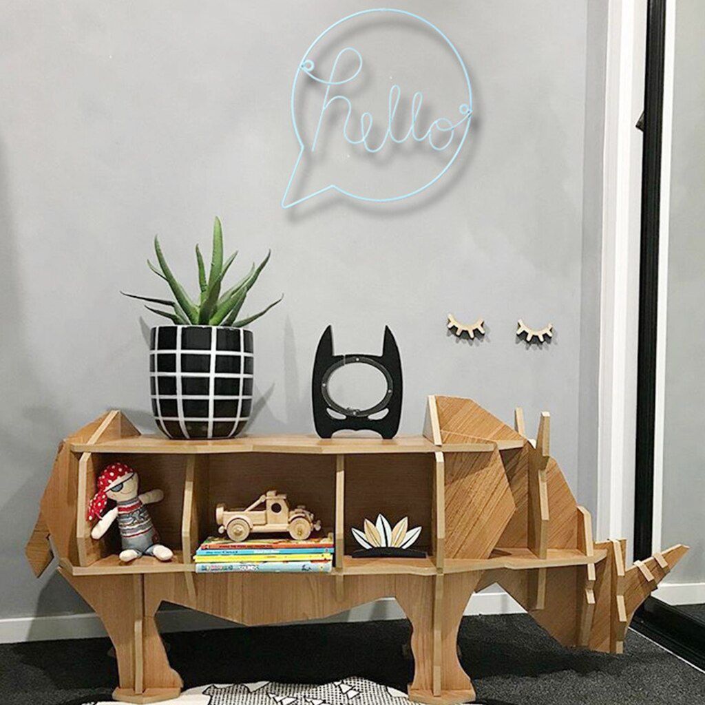 "Hello" Metal sign