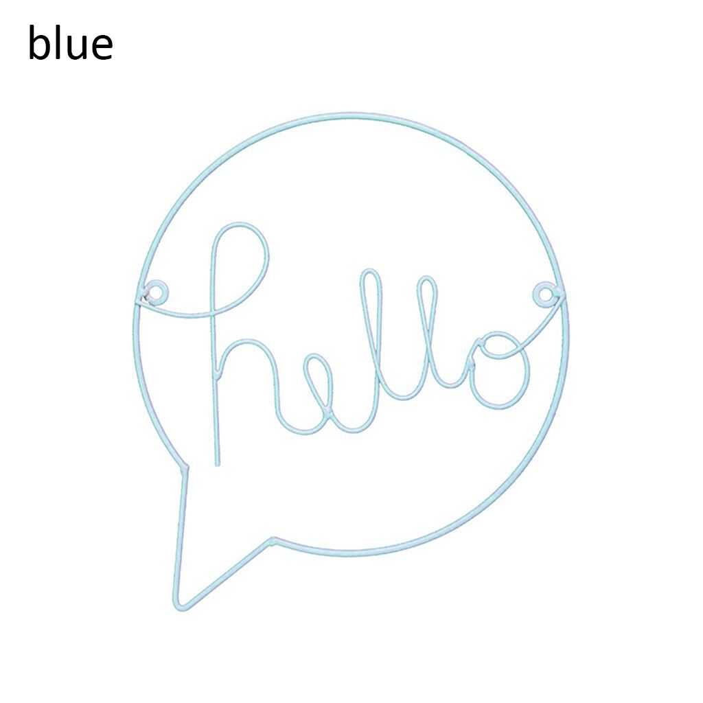 "Hello" Metal sign