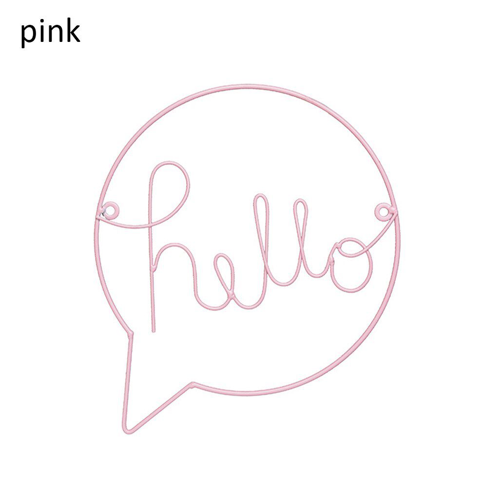 "Hello" Metal sign