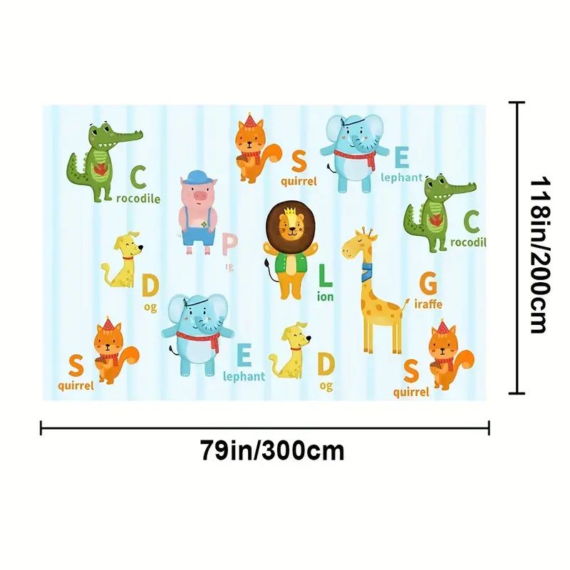 Animals & Names Wall Decal