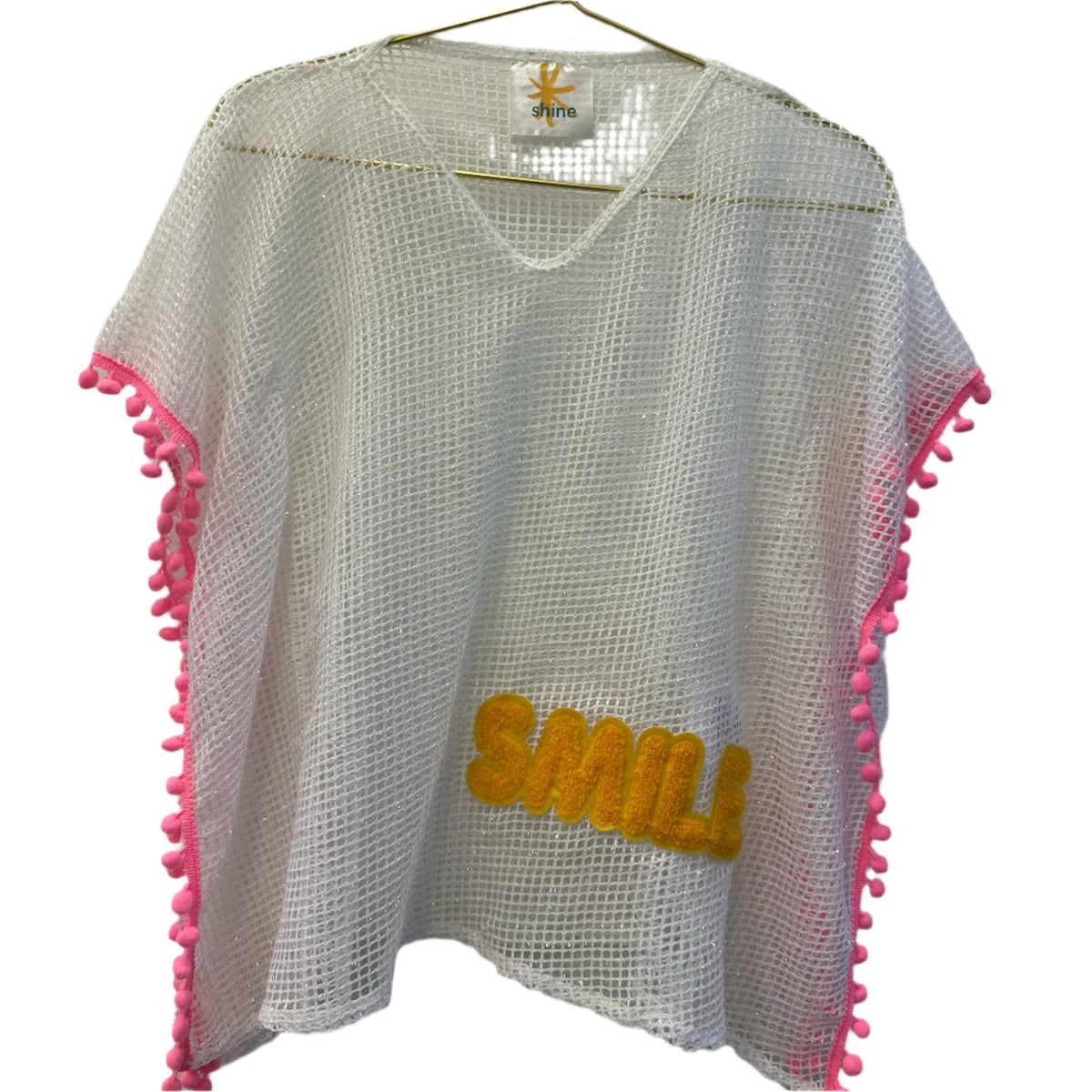 SMILE & Sun Mesh Beach Cover Up