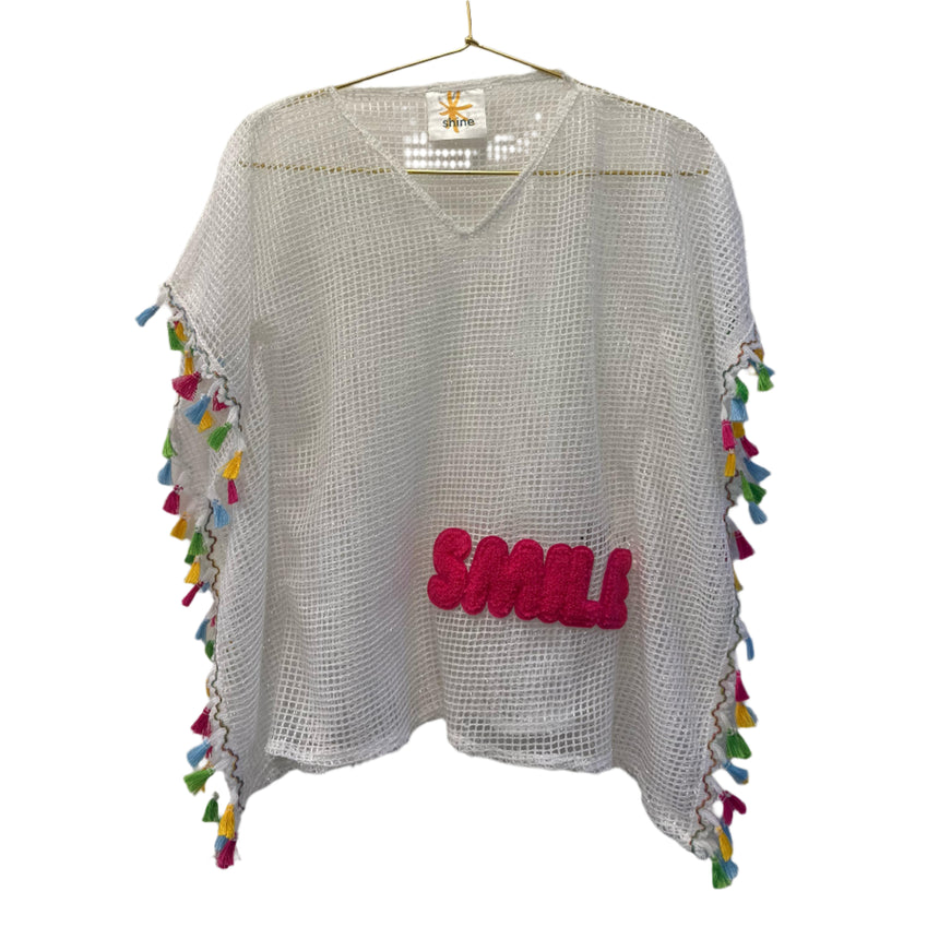 SMILE & Colours Mesh Beach Cover Up