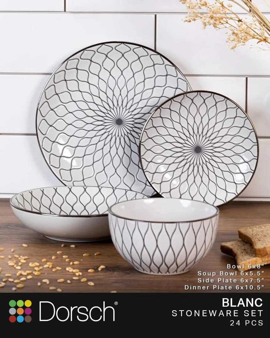 Stoneware Set 24 Pcs Dinnerware Stoneware Set 24 Pcs Stoneware Set 24 Pcs Dorsch