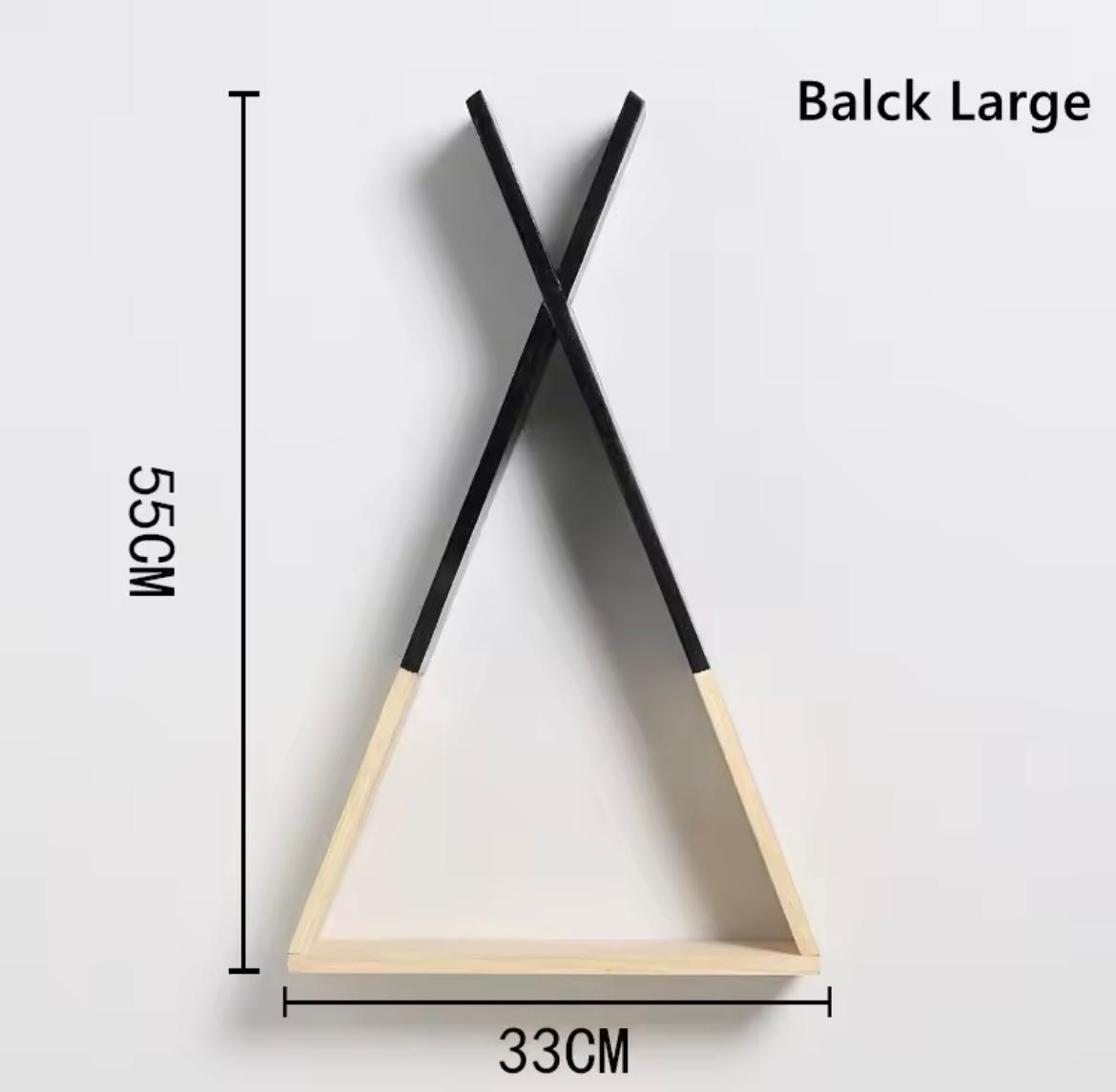 Nordic Style Triangle Wood Shelf
