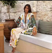 Luxury Art Deco Pants Set