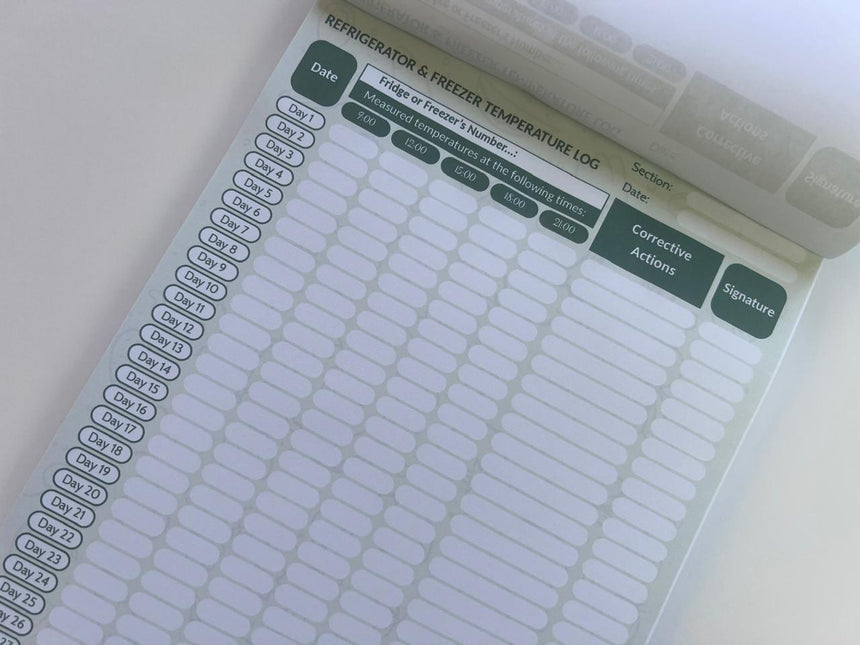 Refrigerator & Freezer Temperature Logs