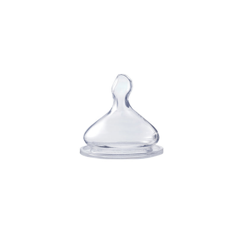 Wide Neck Orthodontic Silicone Nipple 0+ 2 Pieces