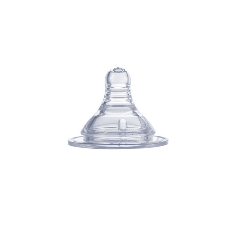 Wide Neck Silicone Nipple 0+ 2Peices