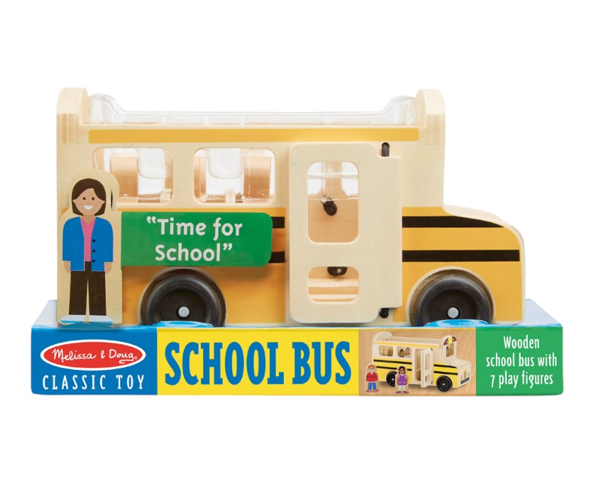Wooden School Bus Toy