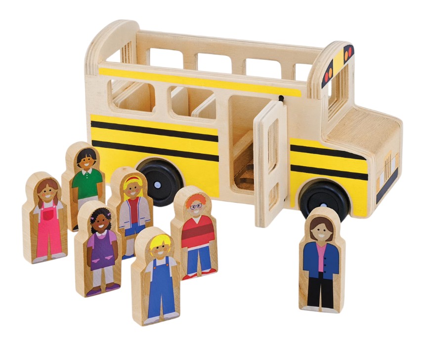 Wooden School Bus Toy