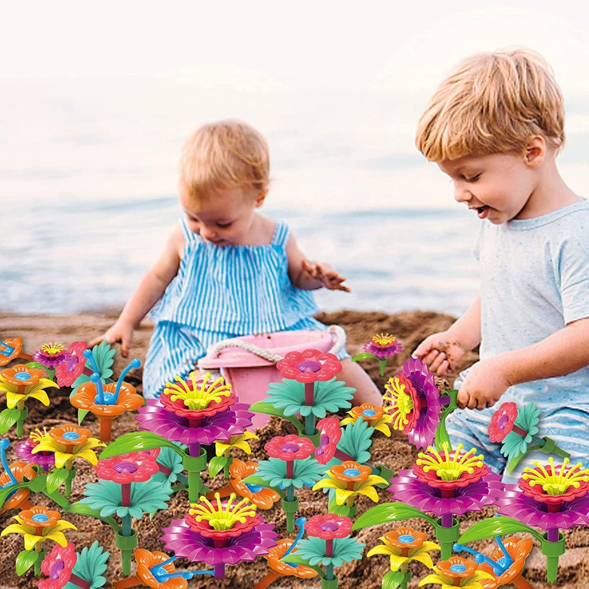 Flower Garden Building Blocks - 148 pieces