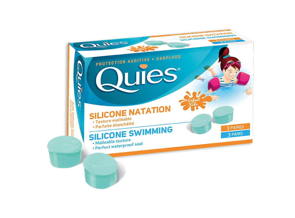 Quies Silicone Swimming Kids Earplugs 3 Pairs