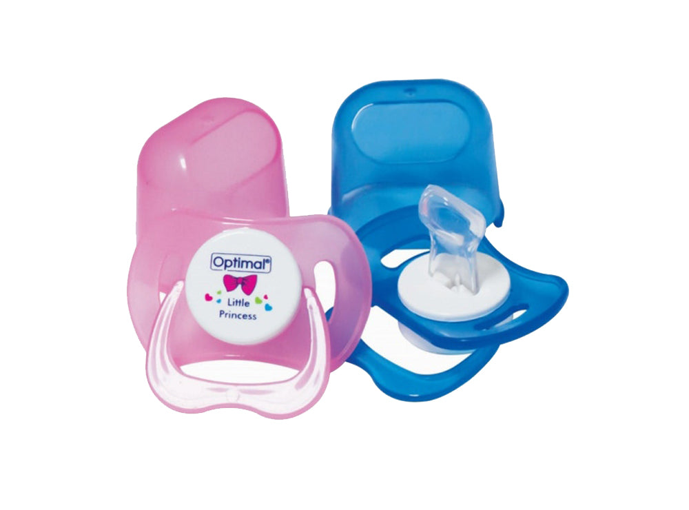 Optimal Silicone Orthodontic Pacifier With Cover 6M+