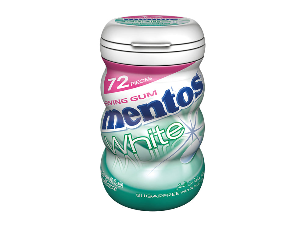 Mentos Gum White Spearmint 72 Pieces