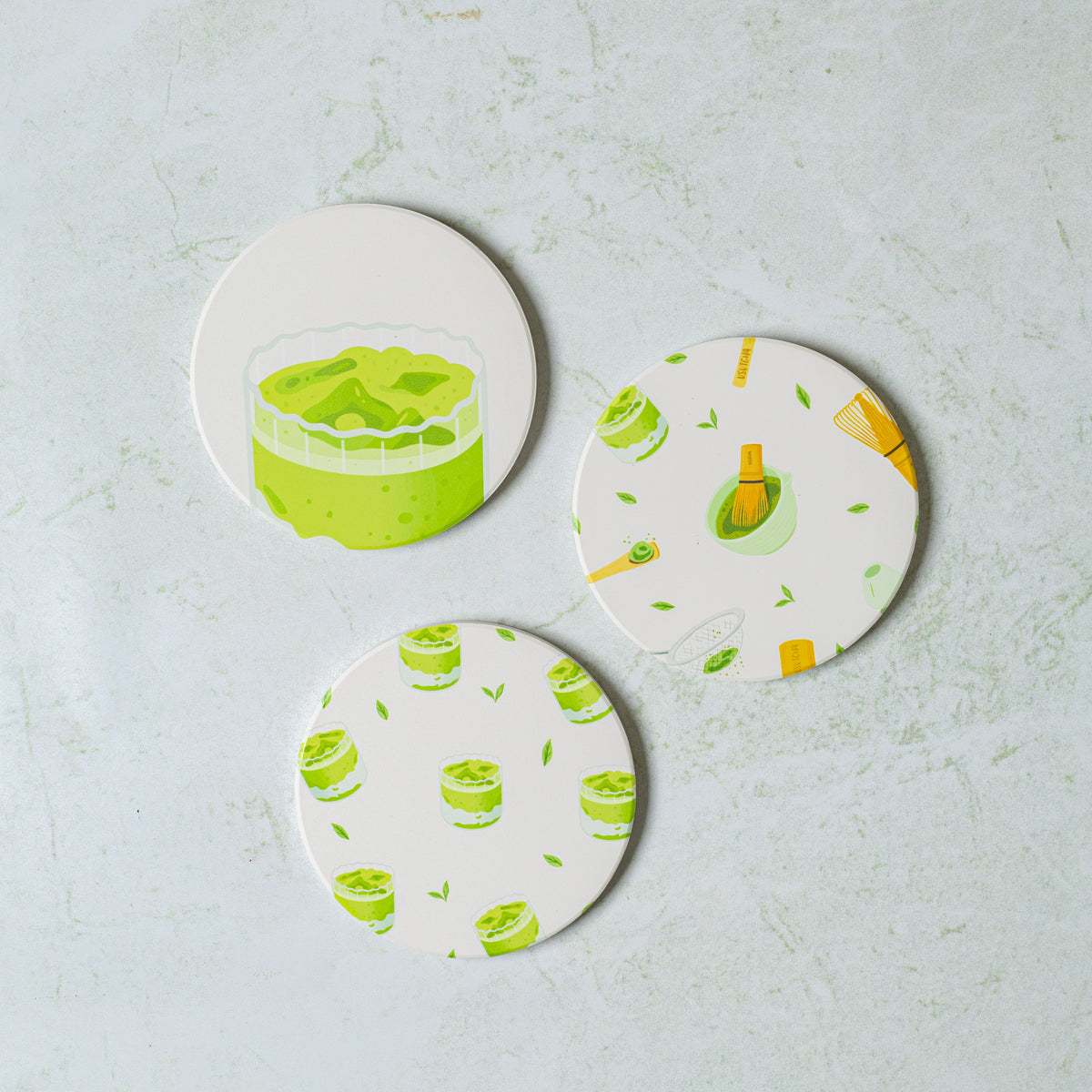 Usutcha Coaster Collection Ceramic Set Of 3