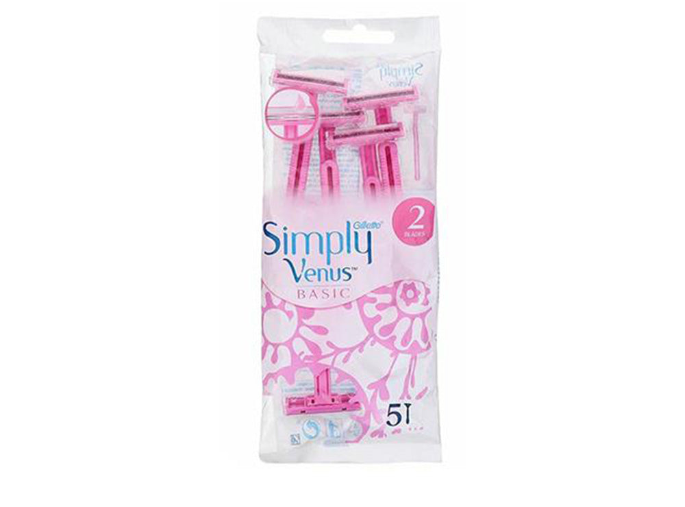 Gillette Simply Venus 2 Basic Pink 5 Razors