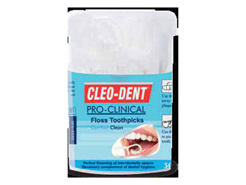 Cleo Dent Floss Tooth Picks 50 Pieces
