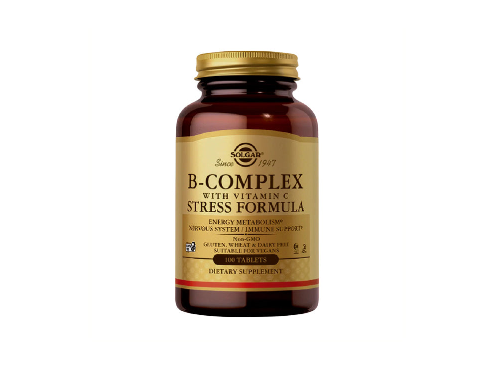Solgar Vitamine B Complexe + Vitamin C 100 Tablets