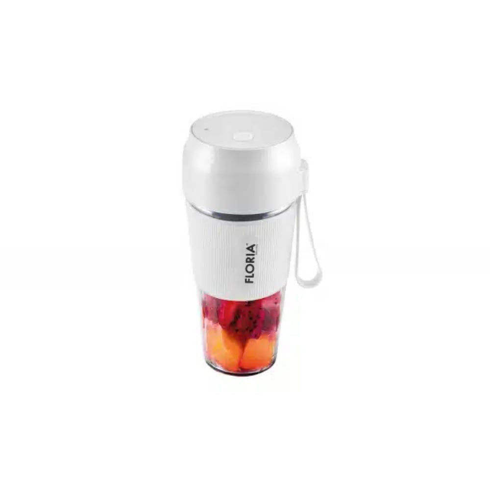 Zilan Floria Rechargeable Portable Juice Blender And Smoothie Maker, 50W, 300ML, Stainless Steel Blades [White]