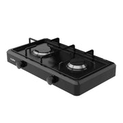 Zilan Gas Cooker Two Burner Black