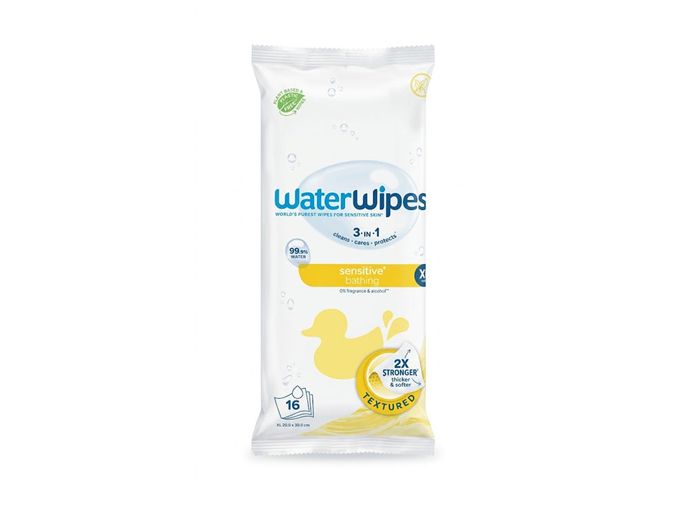 Water Wipes XL Bathing Wipes 16 Pieces